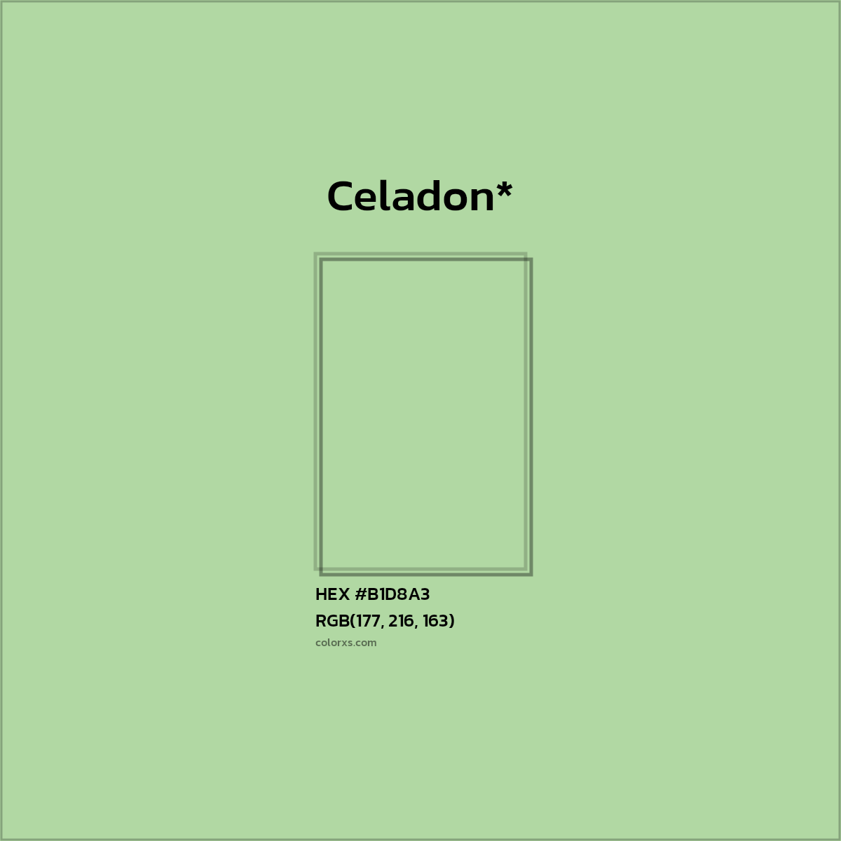 #B1D8A3 hex color. RGB, RYB, CMYK, HSL, HSV codes and color conversions. Matching color names, palettes, paints.