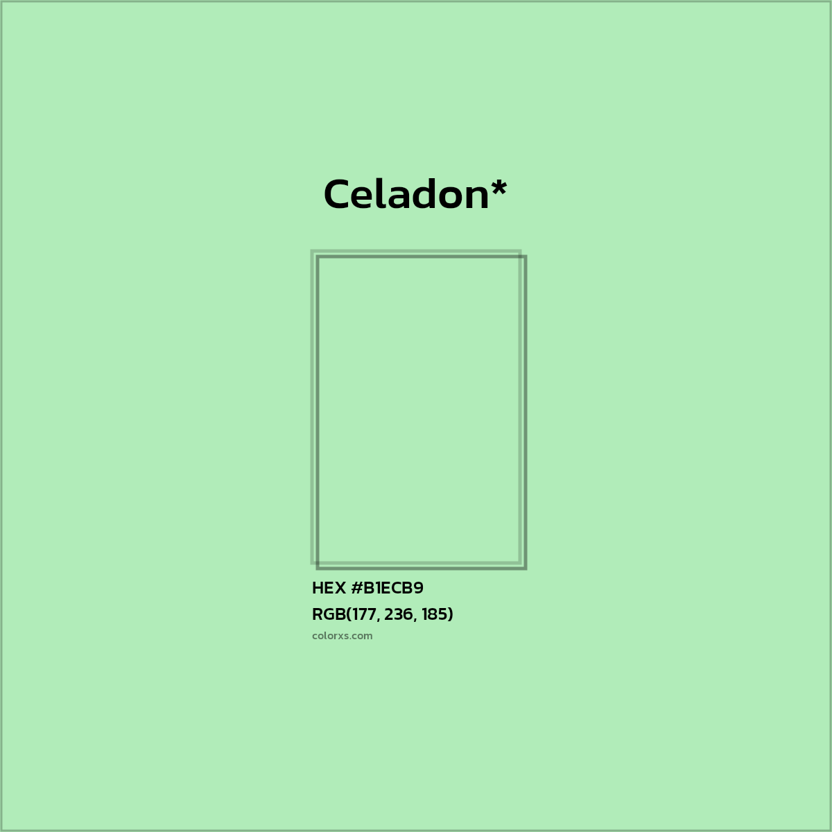 #B1ECB9 hex color. RGB, RYB, CMYK, HSL, HSV codes and color conversions. Matching color names, palettes, paints.