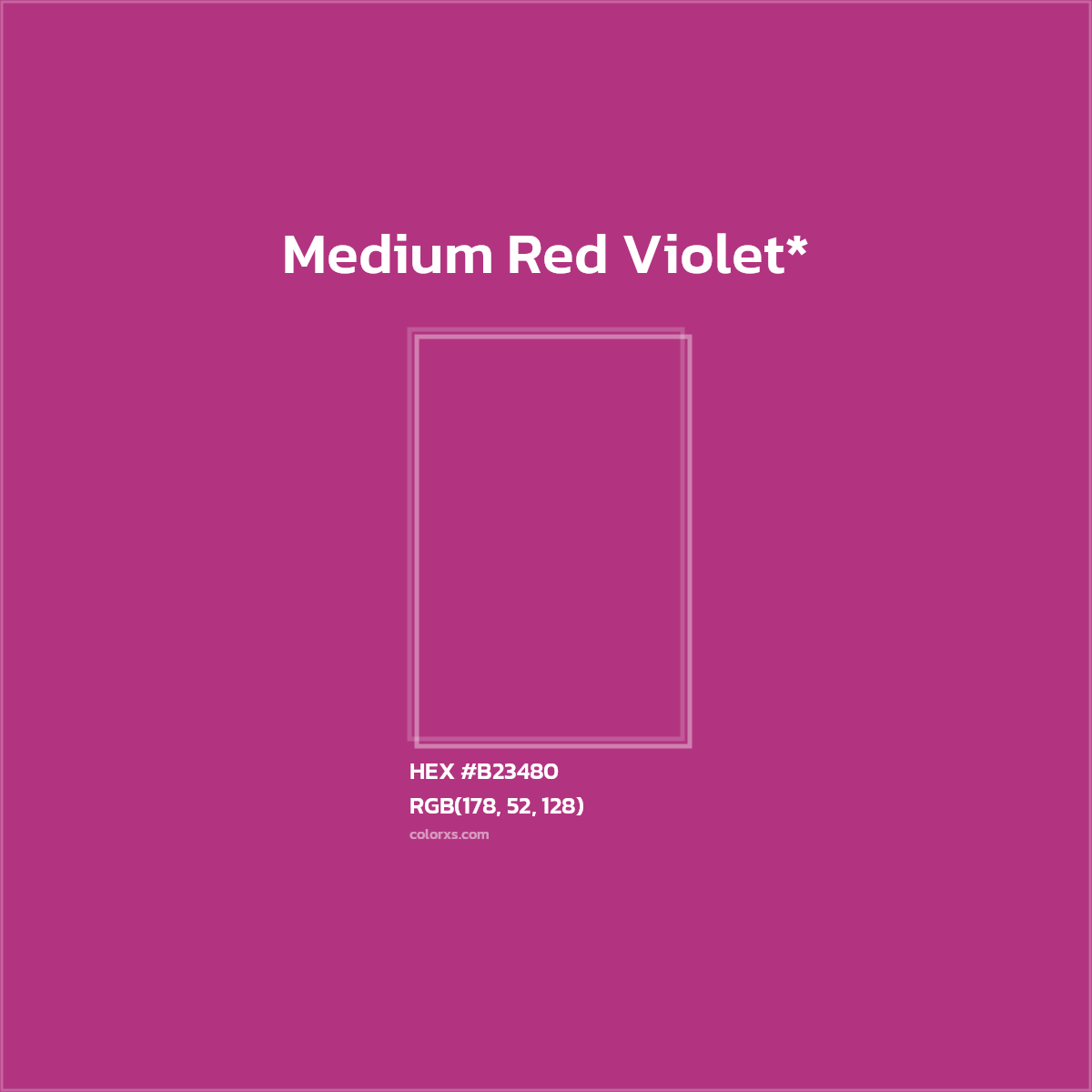 #B23480 hex color. RGB, RYB, CMYK, HSL, HSV codes and color conversions. Matching color names, palettes, paints.