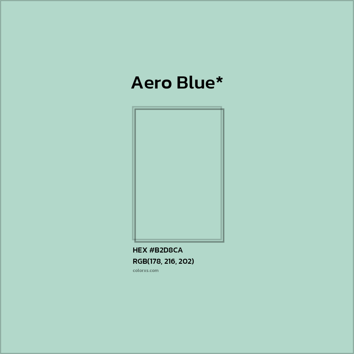 #B2D8CA hex color. RGB, RYB, CMYK, HSL, HSV codes and color conversions. Matching color names, palettes, paints.