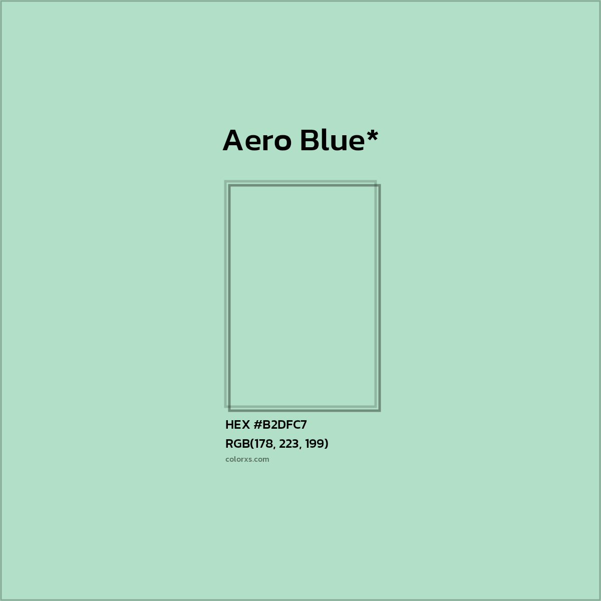 #B2DFC7 hex color. RGB, RYB, CMYK, HSL, HSV codes and color conversions. Matching color names, palettes, paints.