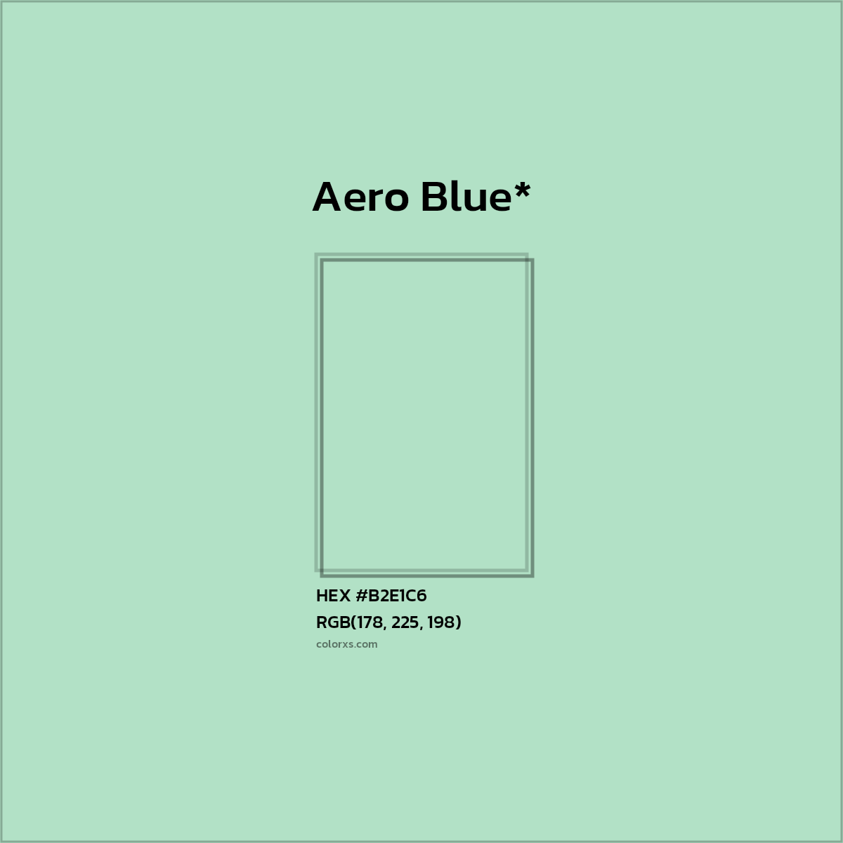 #B2E1C6 hex color. RGB, RYB, CMYK, HSL, HSV codes and color conversions. Matching color names, palettes, paints.