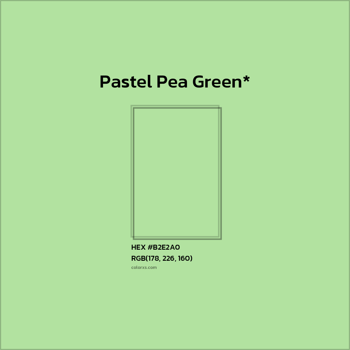 #B2E2A0 hex color. RGB, RYB, CMYK, HSL, HSV codes and color conversions. Matching color names, palettes, paints.