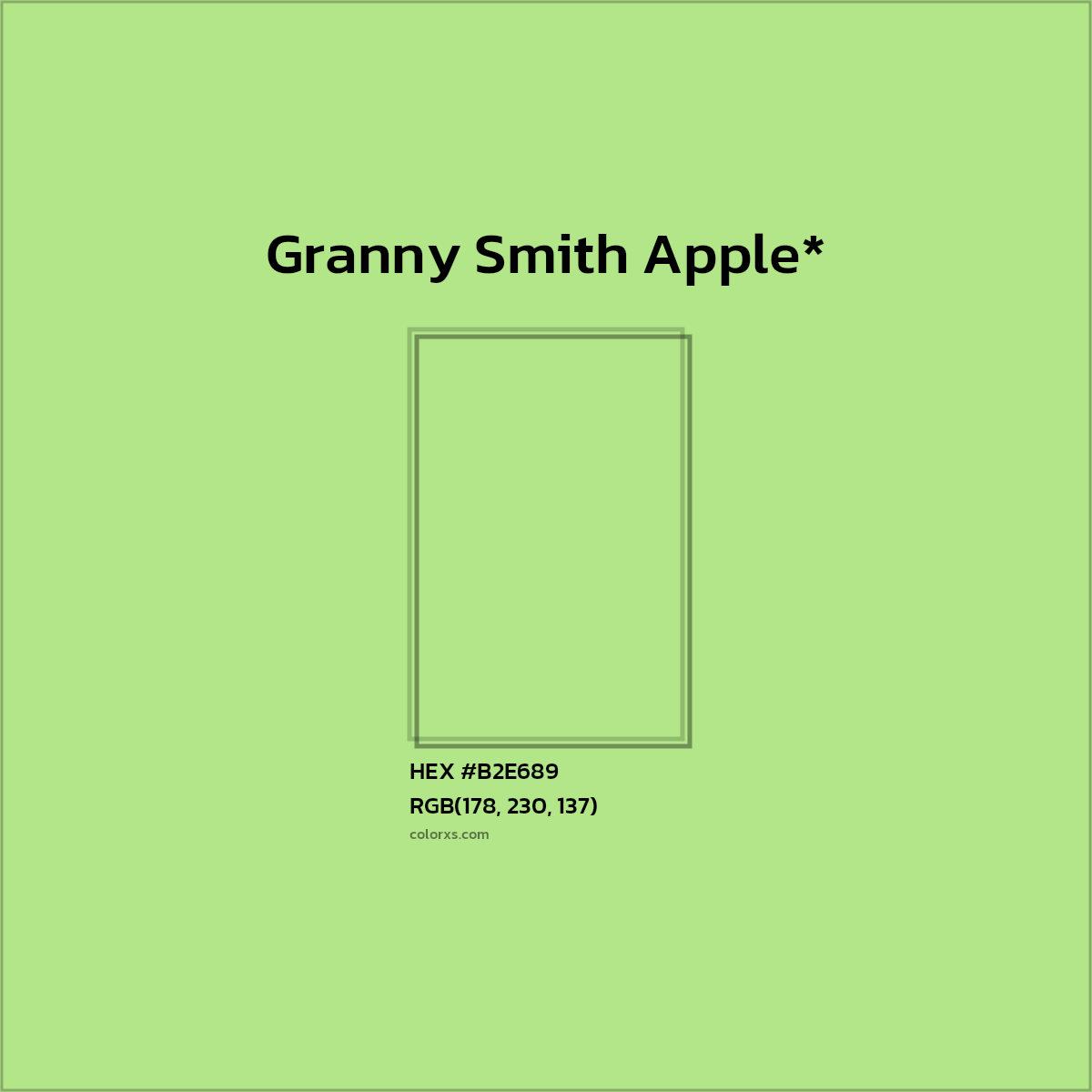#B2E689 hex color. RGB, RYB, CMYK, HSL, HSV codes and color conversions. Matching color names, palettes, paints.