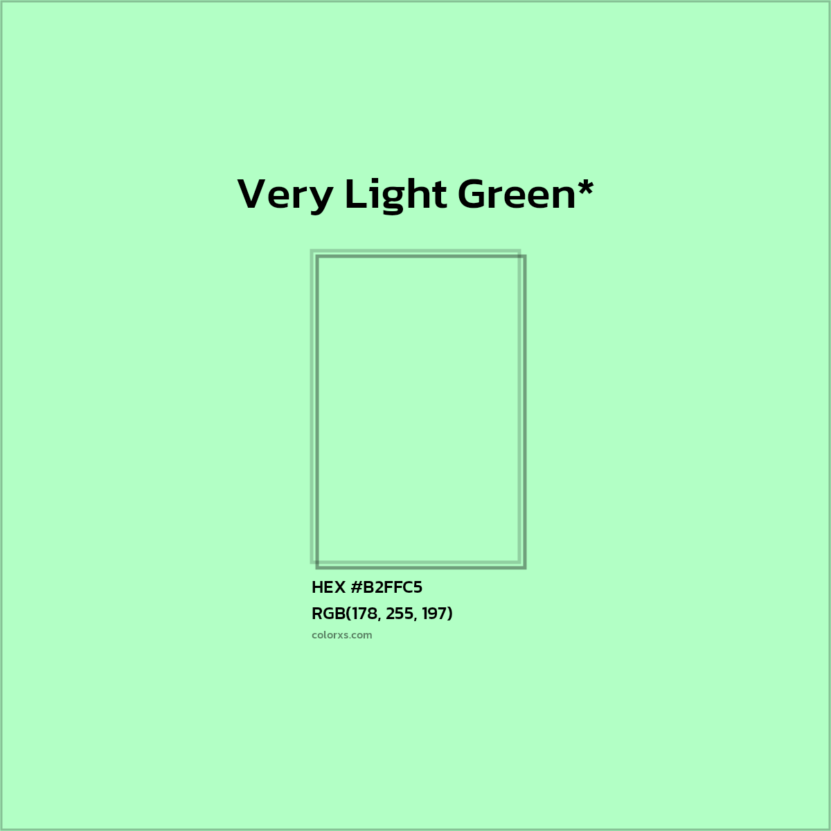 #B2FFC5 hex color. RGB, RYB, CMYK, HSL, HSV codes and color conversions. Matching color names, palettes, paints.