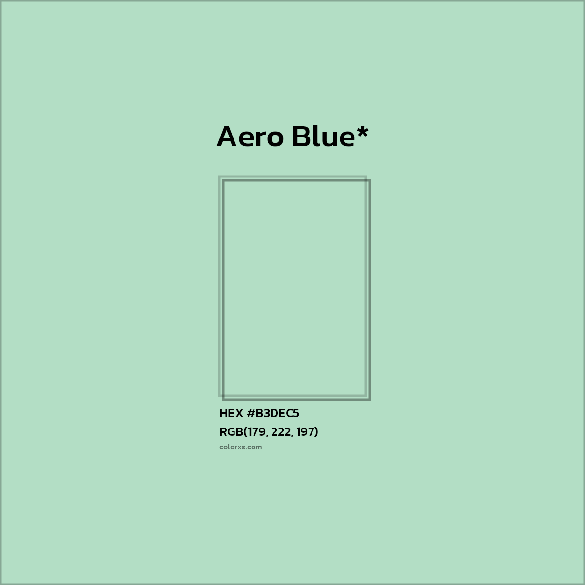 #B3DEC5 hex color. RGB, RYB, CMYK, HSL, HSV codes and color conversions. Matching color names, palettes, paints.