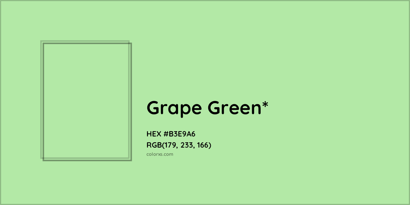 #B3E9A6 hex color. RGB, RYB, CMYK, HSL, HSV codes and color conversions. Matching color names, palettes, paints.