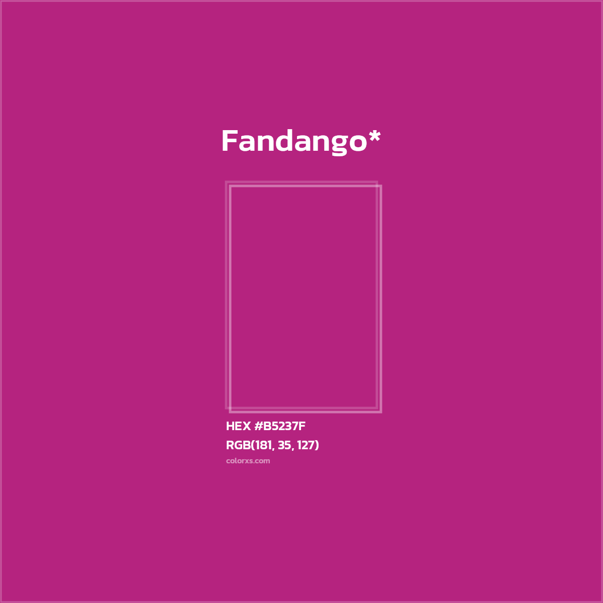 #B5237F hex color. RGB, RYB, CMYK, HSL, HSV codes and color conversions. Matching color names, palettes, paints.