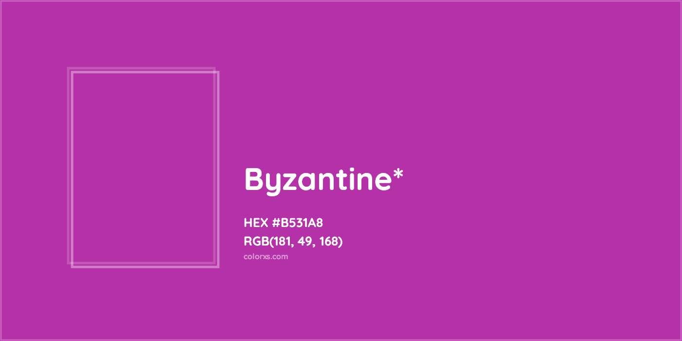 #B531A8 hex color. RGB, RYB, CMYK, HSL, HSV codes and color conversions. Matching color names, palettes, paints.