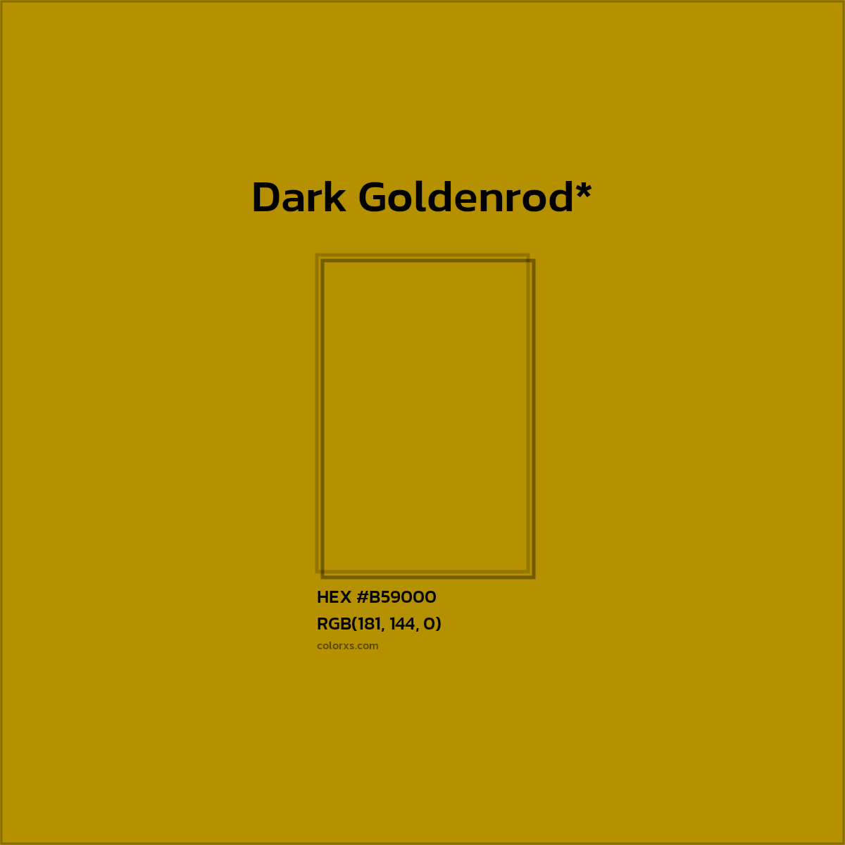 #B59000 hex color. RGB, RYB, CMYK, HSL, HSV codes and color conversions. Matching color names, palettes, paints.