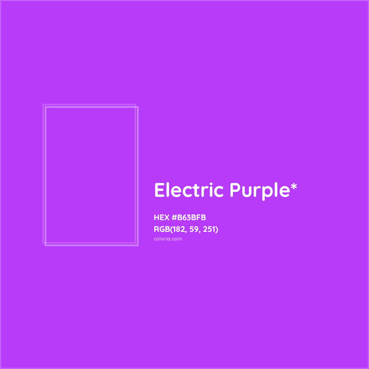 #B63BFB hex color. RGB, RYB, CMYK, HSL, HSV codes and color conversions. Matching color names, palettes, paints.