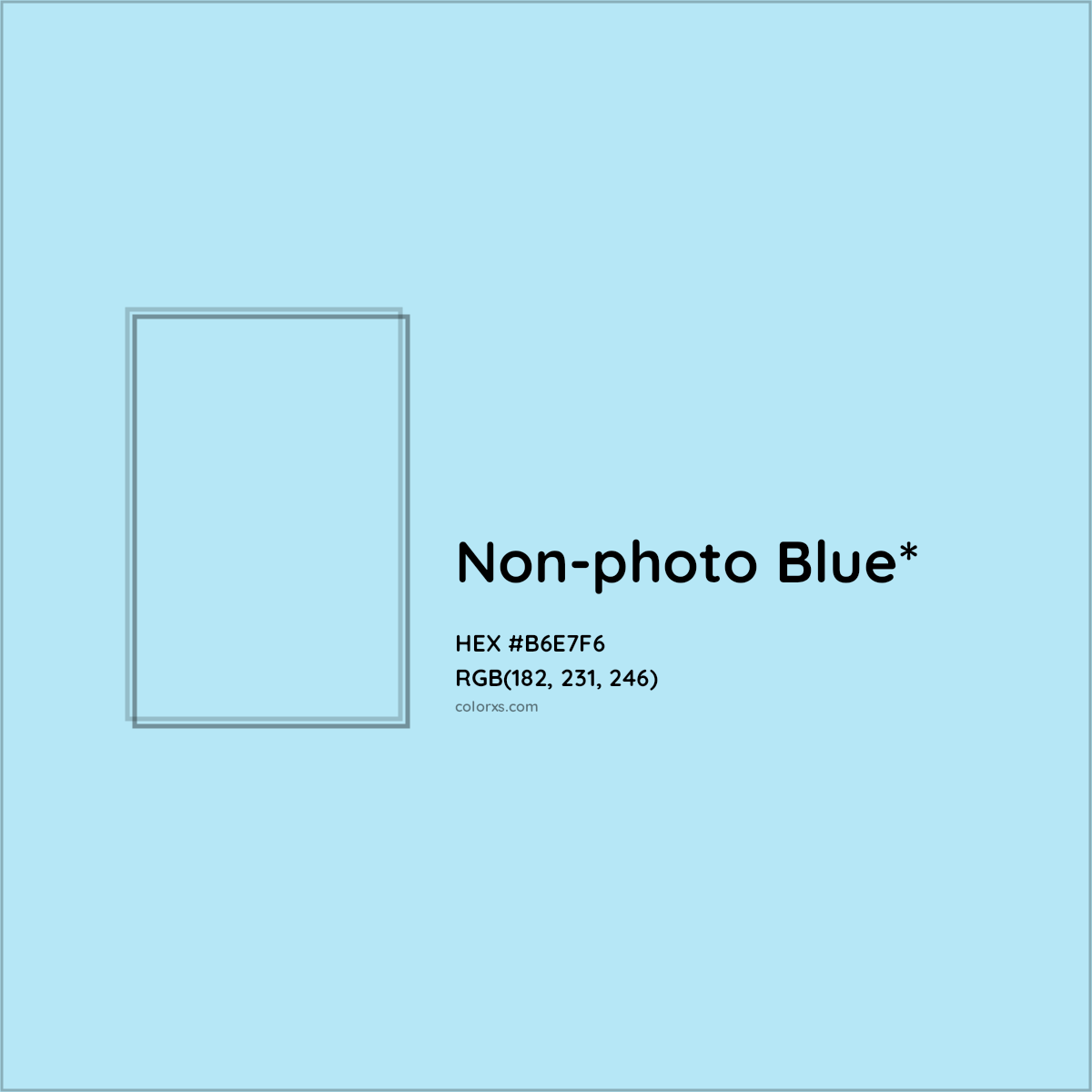 #B6E7F6 hex color. RGB, RYB, CMYK, HSL, HSV codes and color conversions. Matching color names, palettes, paints.
