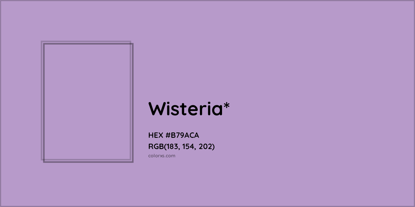 #B79ACA hex color. RGB, RYB, CMYK, HSL, HSV codes and color conversions. Matching color names, palettes, paints.