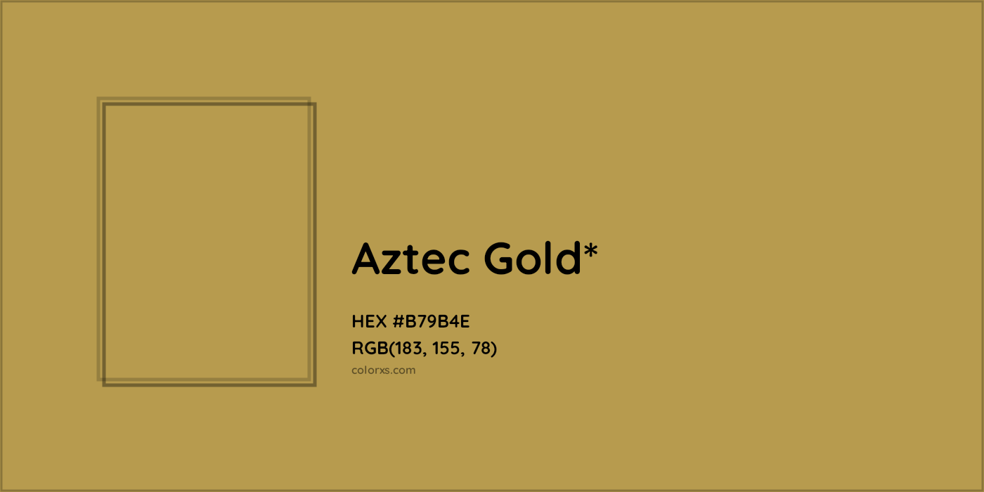 #B79B4E hex color. RGB, RYB, CMYK, HSL, HSV codes and color conversions. Matching color names, palettes, paints.