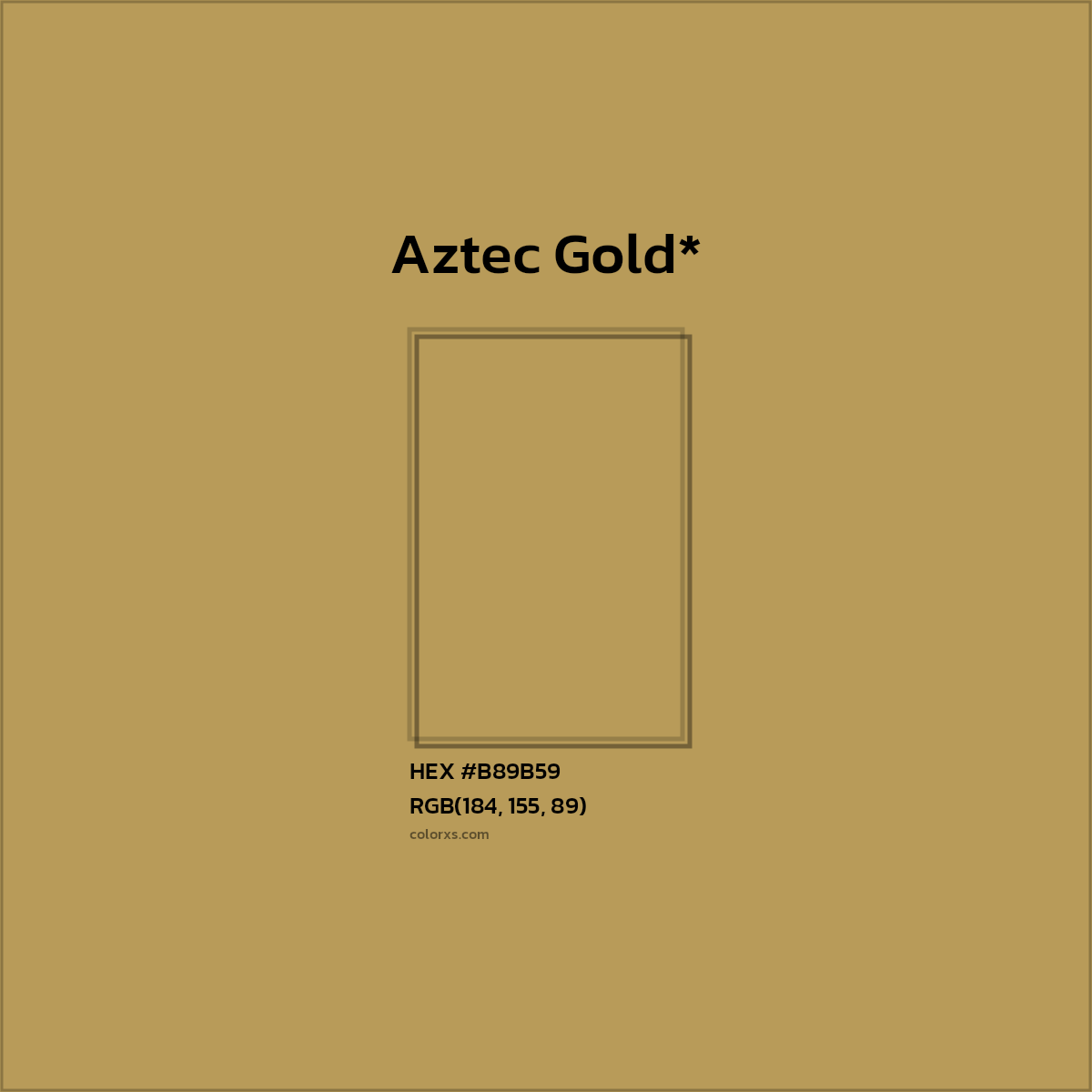 #B89B59 hex color. RGB, RYB, CMYK, HSL, HSV codes and color conversions. Matching color names, palettes, paints.
