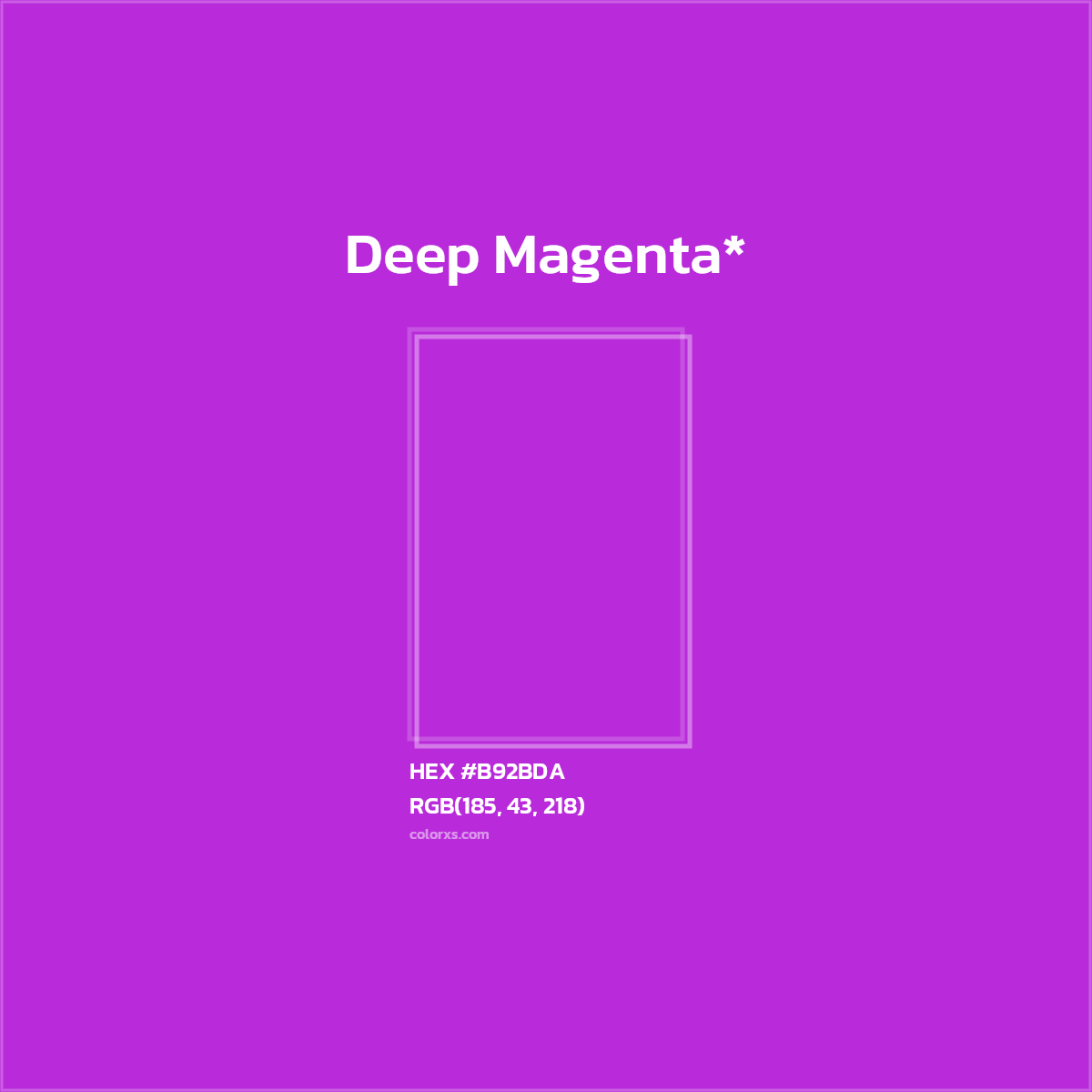#B92BDA hex color. RGB, RYB, CMYK, HSL, HSV codes and color conversions. Matching color names, palettes, paints.