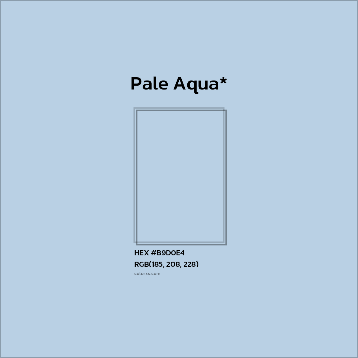 #B9D0E4 hex color. RGB, RYB, CMYK, HSL, HSV codes and color conversions. Matching color names, palettes, paints.