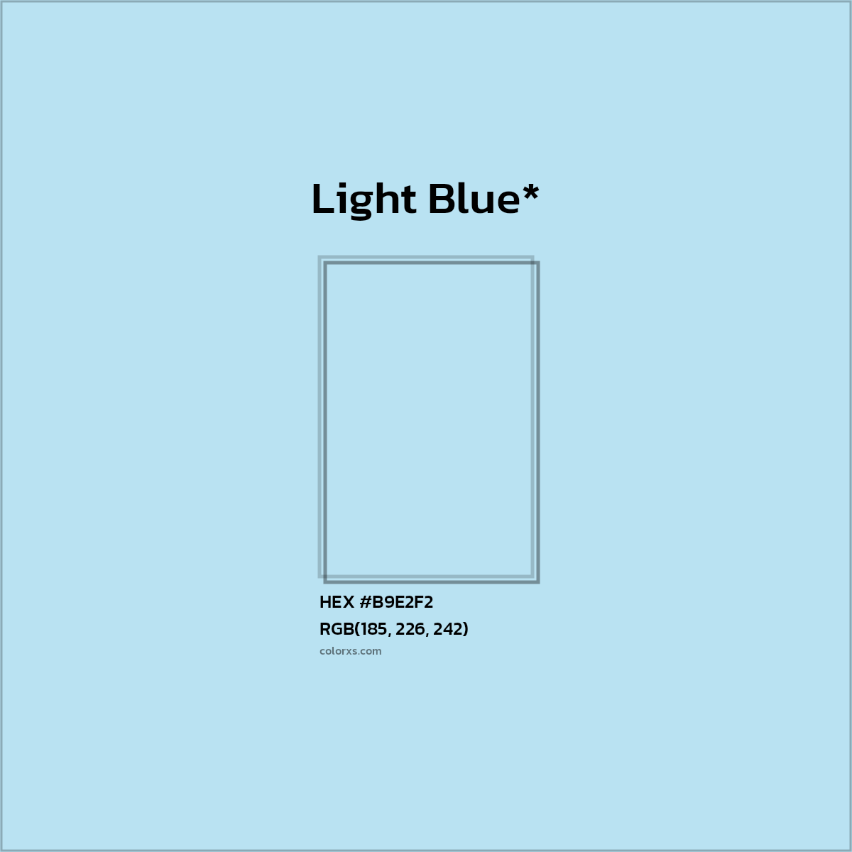 #B9E2F2 hex color. RGB, RYB, CMYK, HSL, HSV codes and color conversions. Matching color names, palettes, paints.
