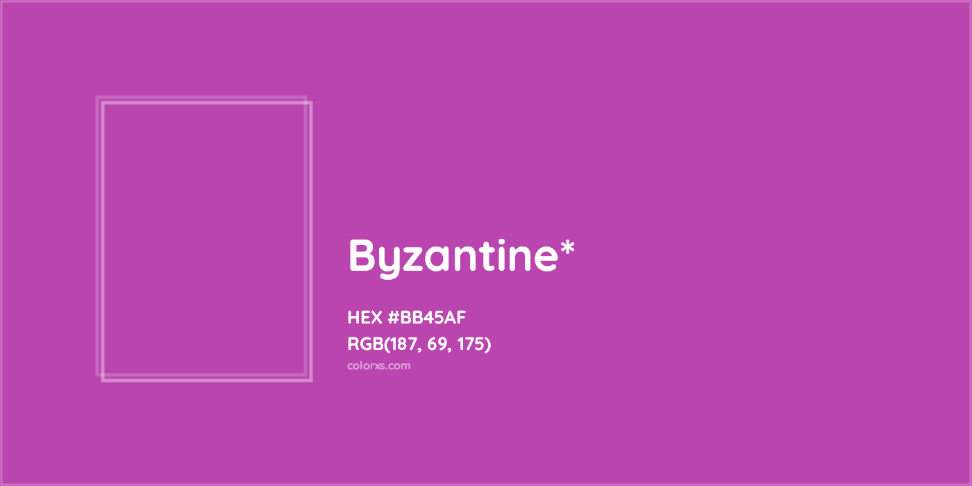 #BB45AF hex color. RGB, RYB, CMYK, HSL, HSV codes and color conversions. Matching color names, palettes, paints.