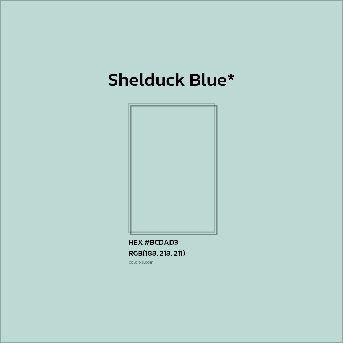 #BCDAD3 hex color. RGB, RYB, CMYK, HSL, HSV codes and color conversions. Matching color names, palettes, paints.