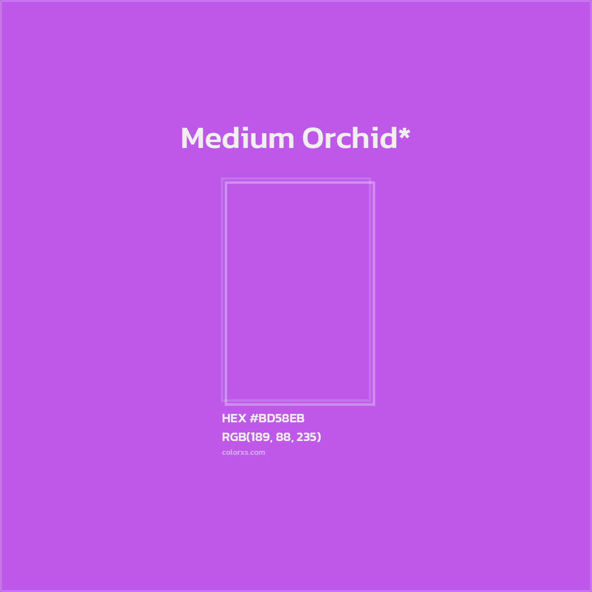#BD58EB hex color. RGB, RYB, CMYK, HSL, HSV codes and color conversions. Matching color names, palettes, paints.
