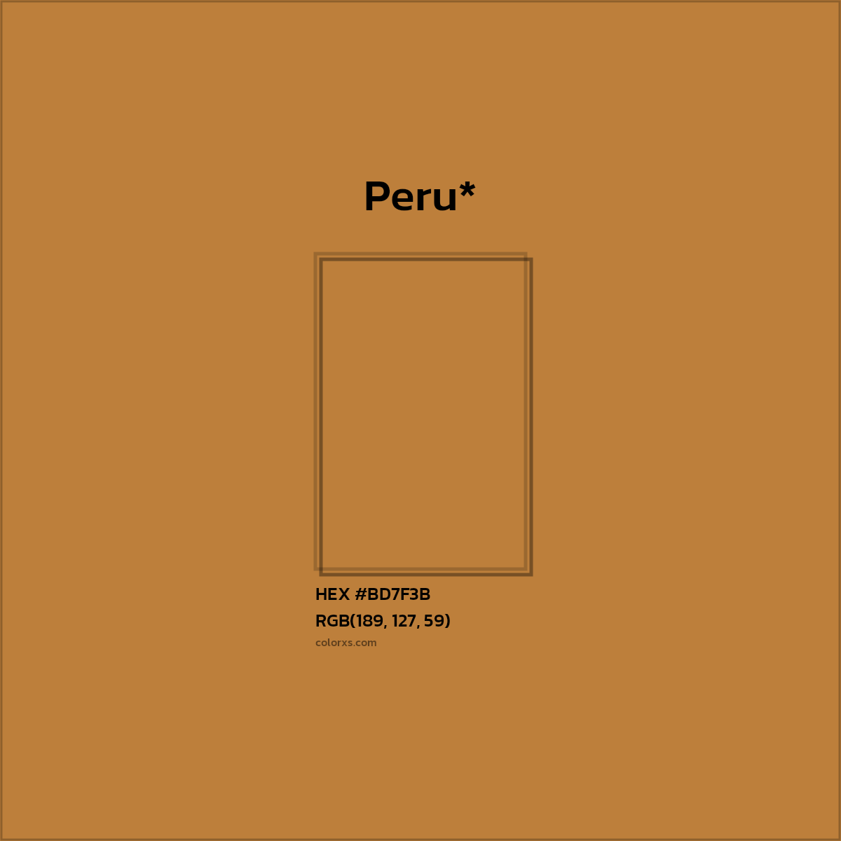 #BD7F3B hex color. RGB, RYB, CMYK, HSL, HSV codes and color conversions. Matching color names, palettes, paints.