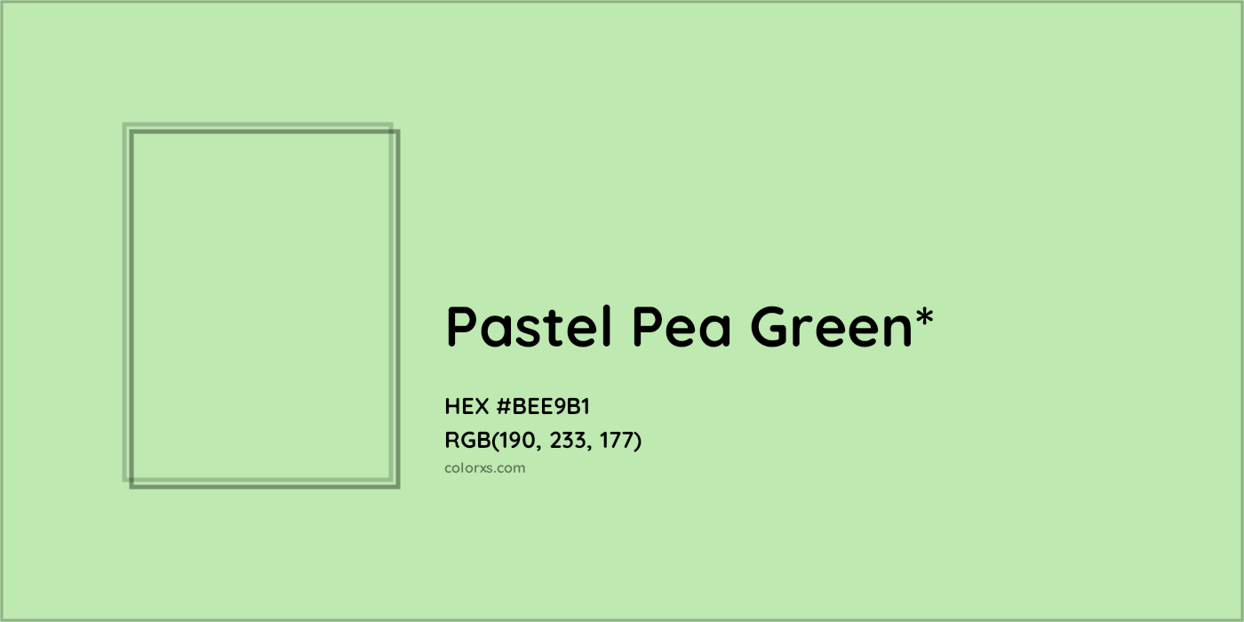 #BEE9B1 hex color. RGB, RYB, CMYK, HSL, HSV codes and color conversions. Matching color names, palettes, paints.