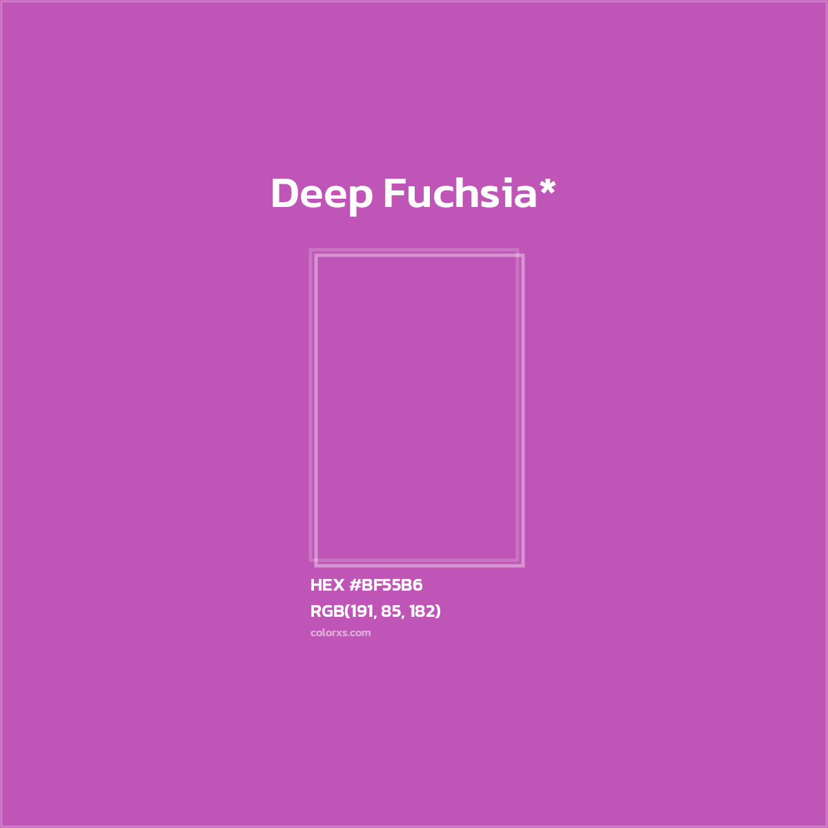 #BF55B6 hex color. RGB, RYB, CMYK, HSL, HSV codes and color conversions. Matching color names, palettes, paints.
