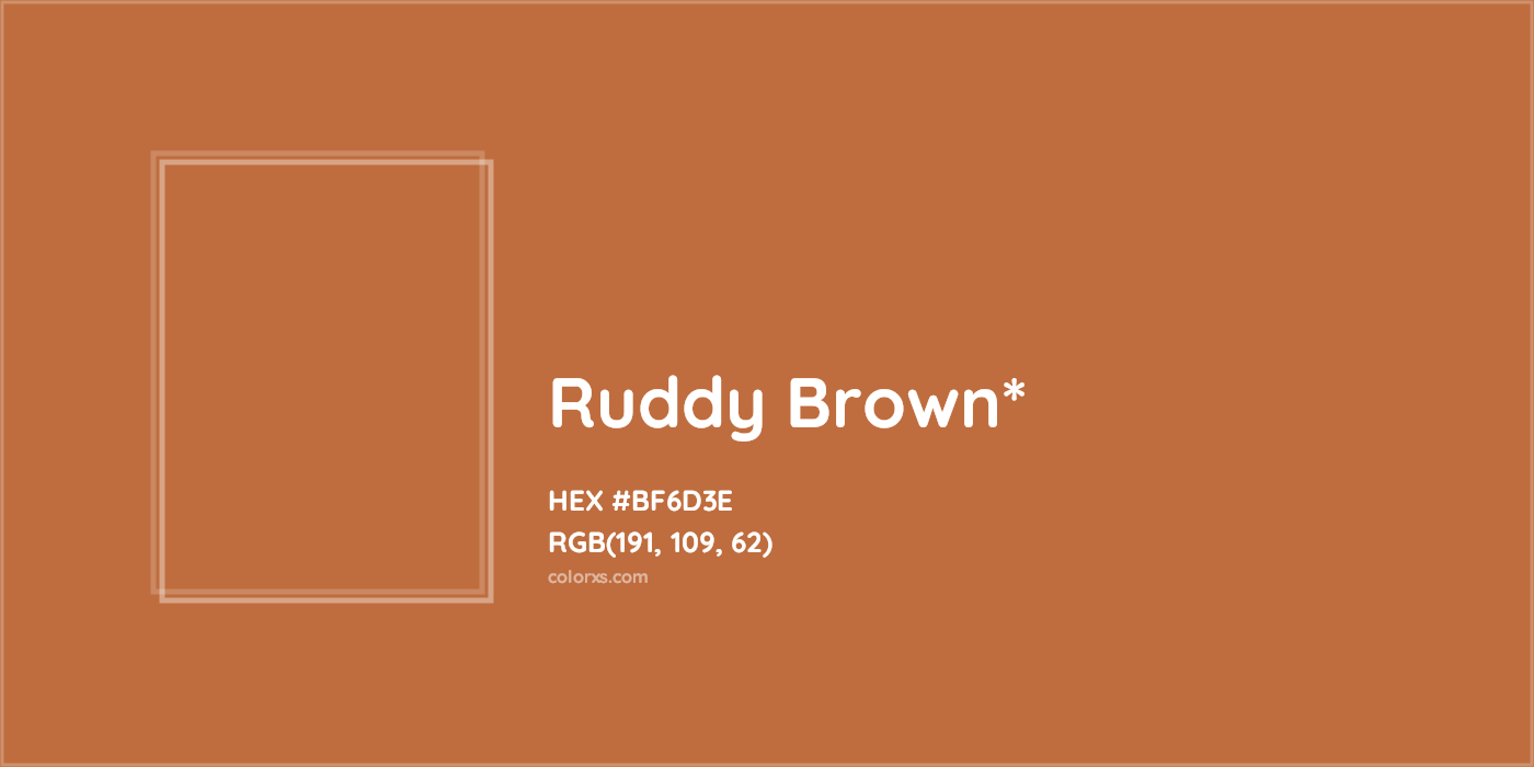 #BF6D3E hex color. RGB, RYB, CMYK, HSL, HSV codes and color conversions. Matching color names, palettes, paints.