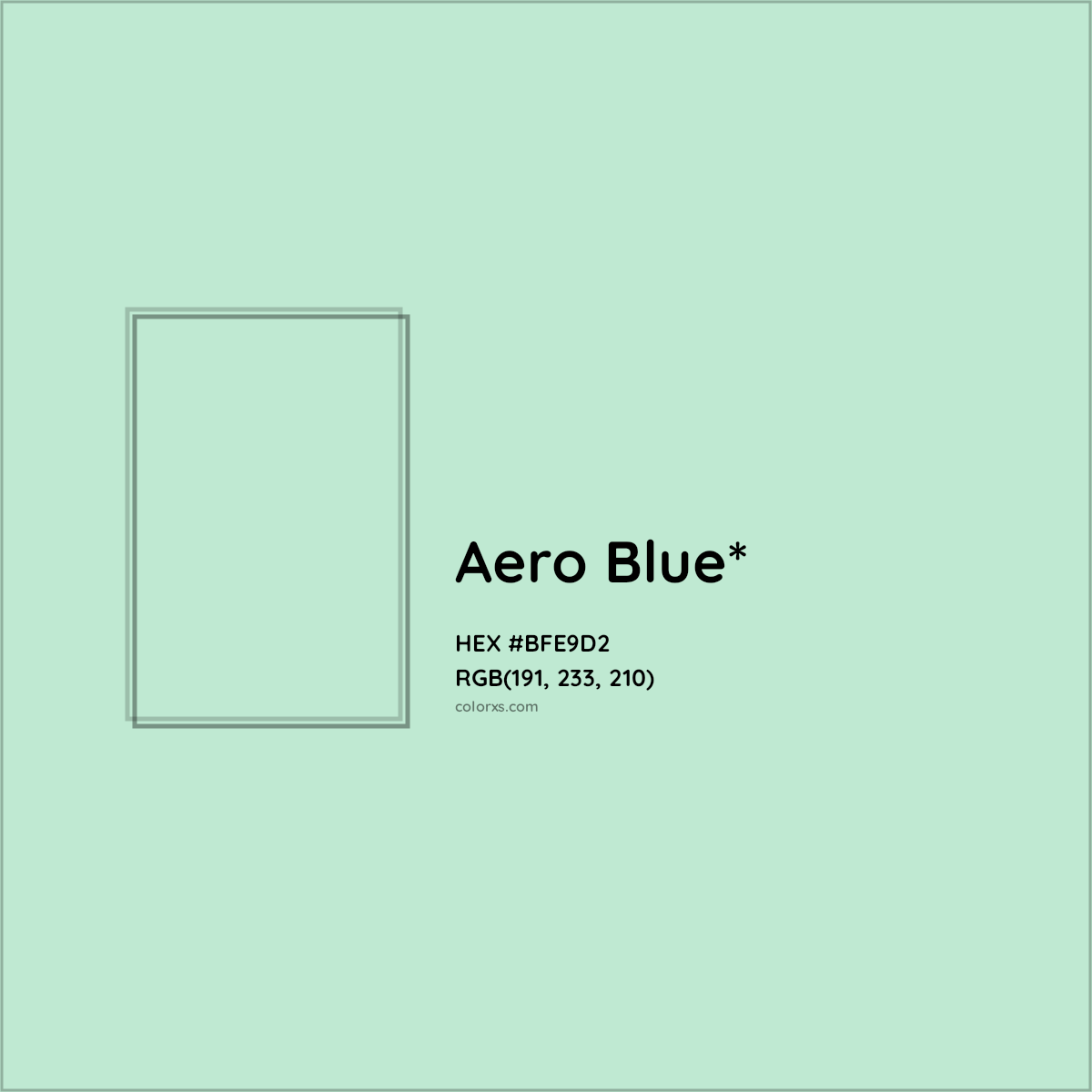#BFE9D2 hex color. RGB, RYB, CMYK, HSL, HSV codes and color conversions. Matching color names, palettes, paints.