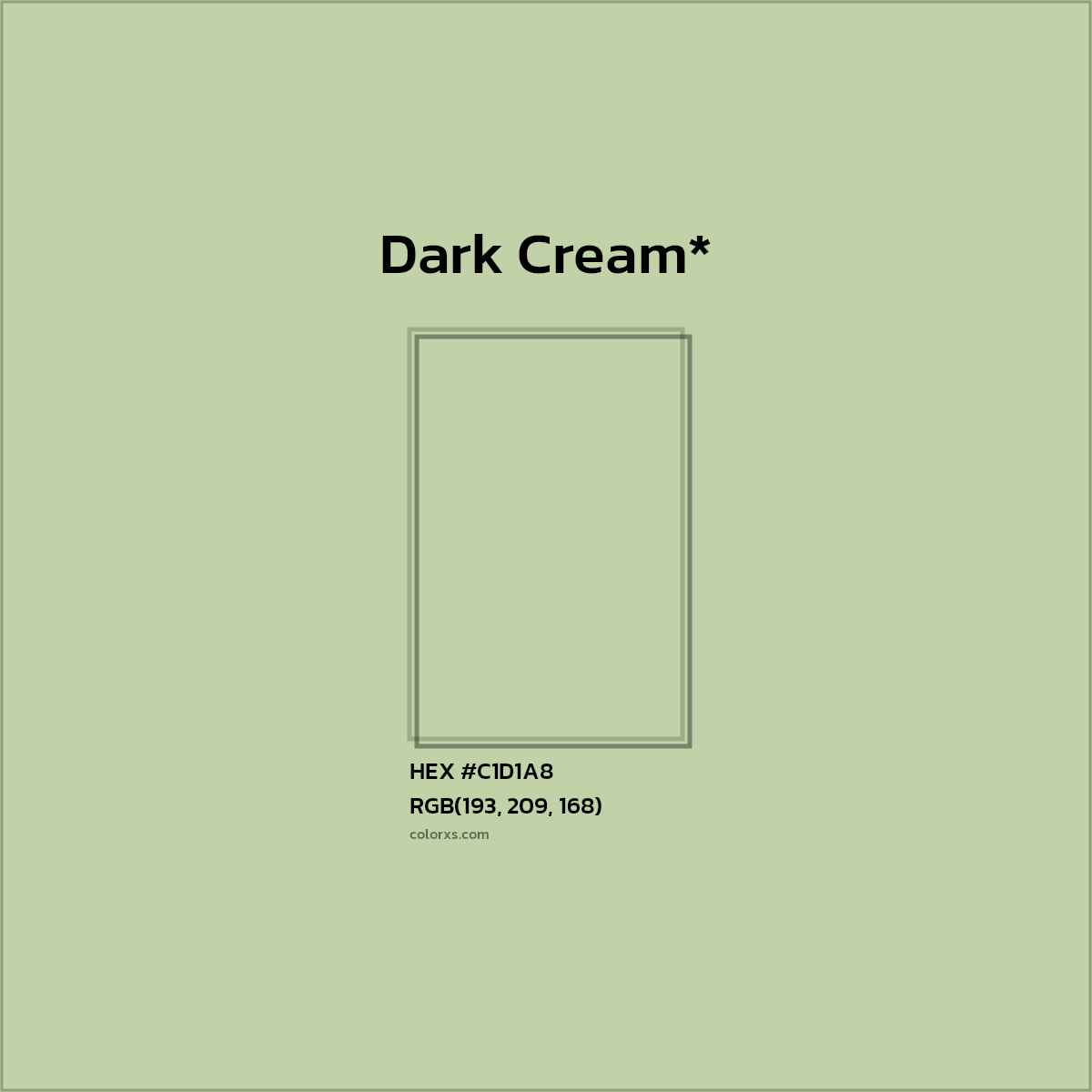 #C1D1A8 hex color. RGB, RYB, CMYK, HSL, HSV codes and color conversions. Matching color names, palettes, paints.