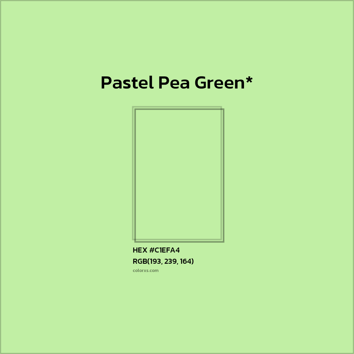 #C1EFA4 hex color. RGB, RYB, CMYK, HSL, HSV codes and color conversions. Matching color names, palettes, paints.