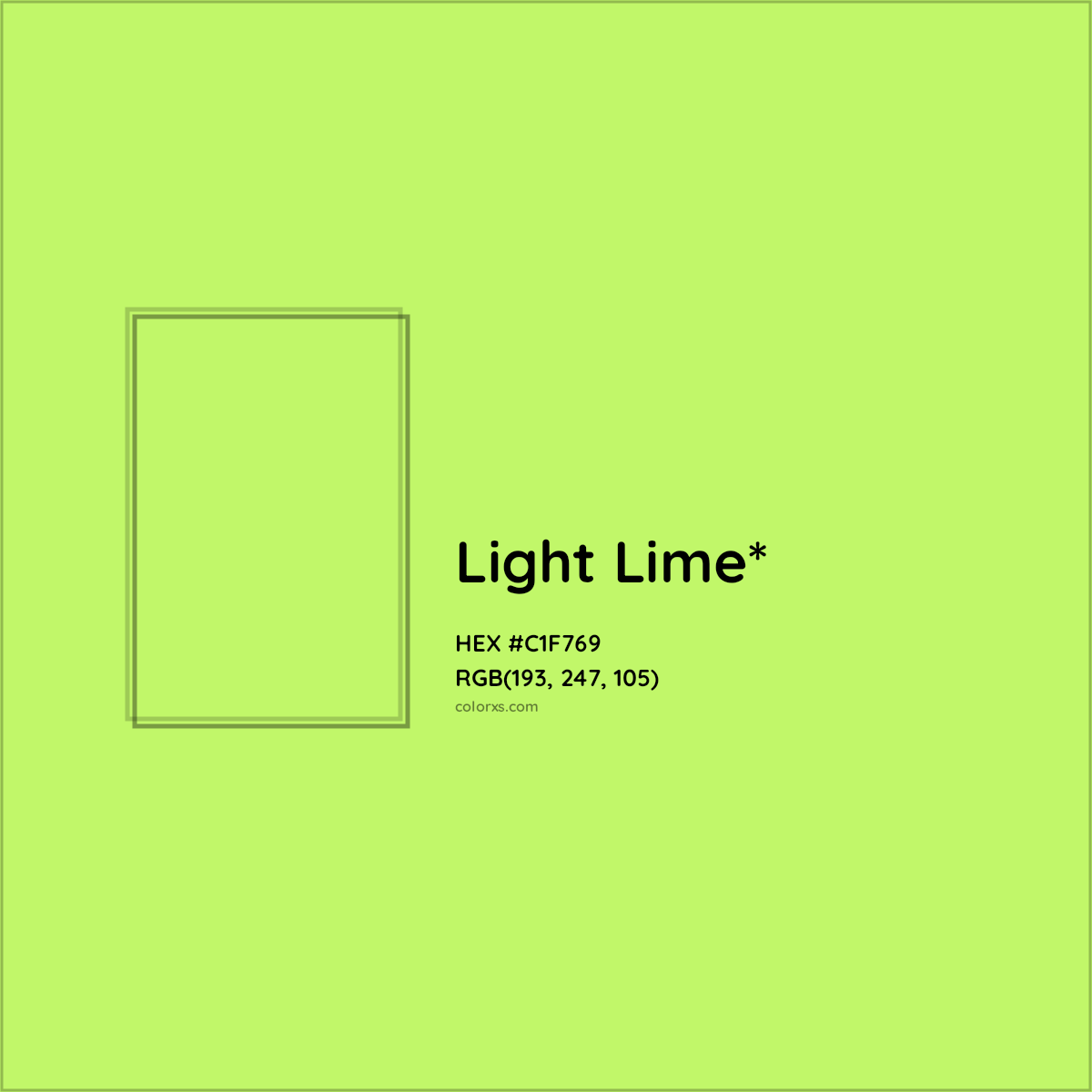 #C1F769 hex color. RGB, RYB, CMYK, HSL, HSV codes and color conversions. Matching color names, palettes, paints.