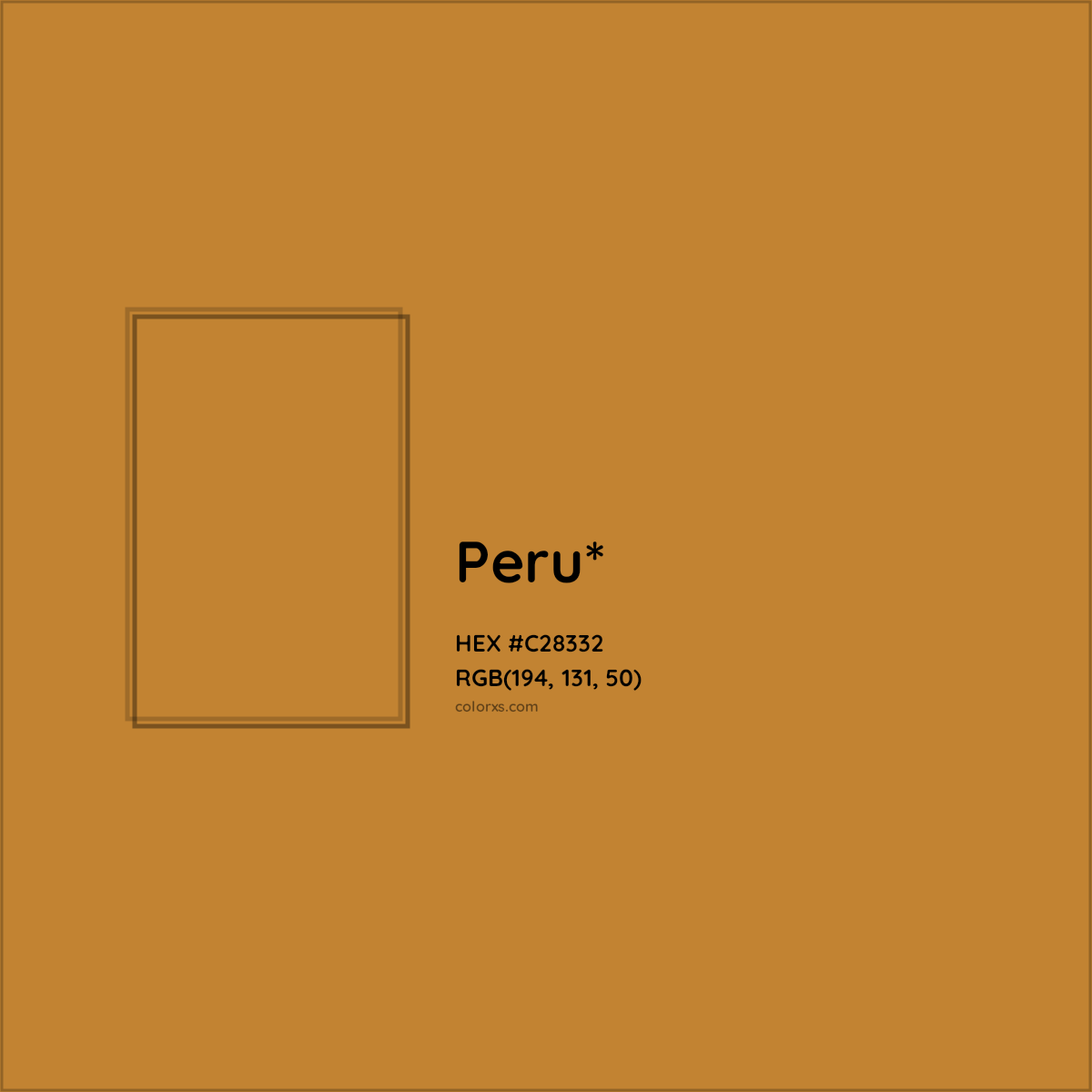 #C28332 hex color. RGB, RYB, CMYK, HSL, HSV codes and color conversions. Matching color names, palettes, paints.