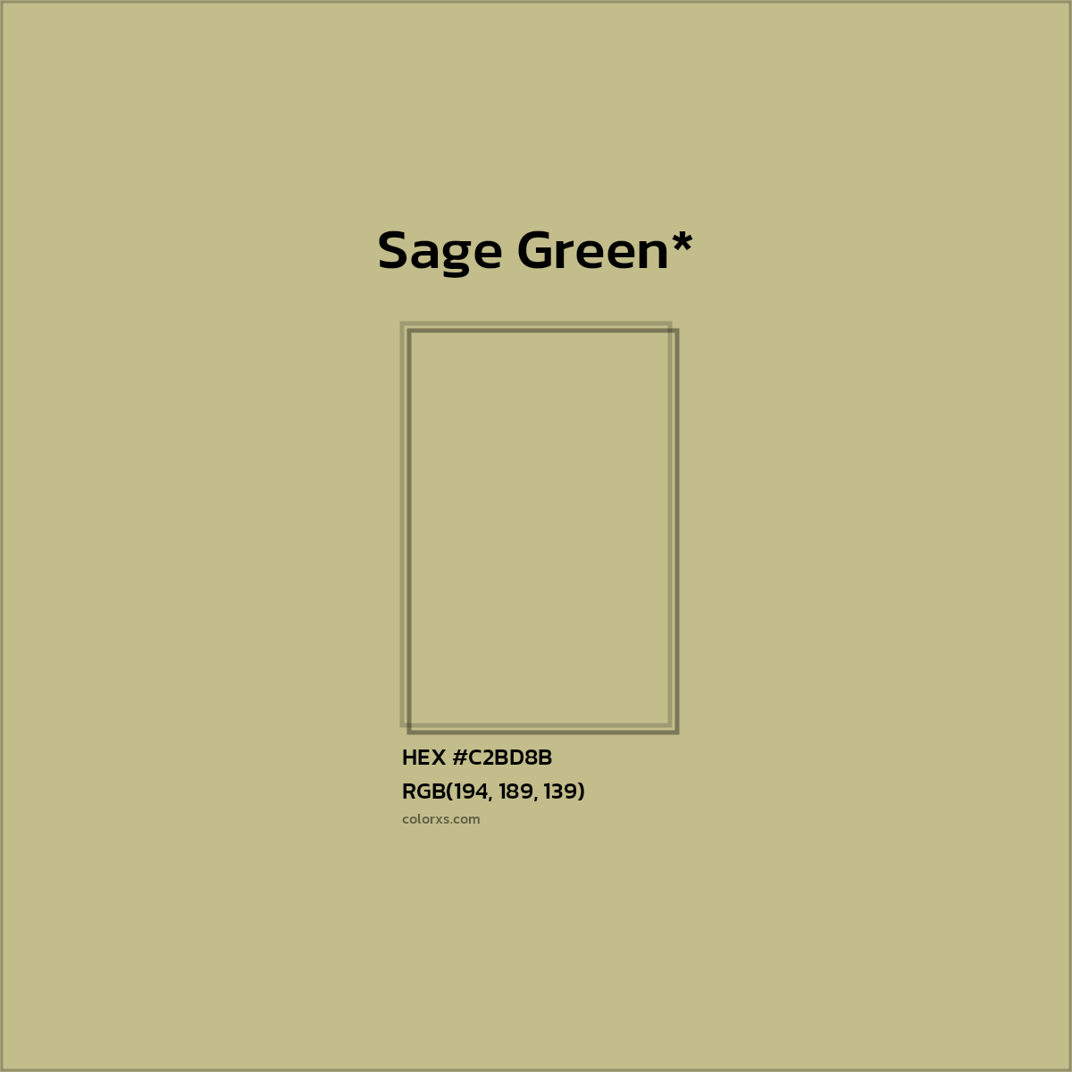 #C2BD8B hex color. RGB, RYB, CMYK, HSL, HSV codes and color conversions. Matching color names, palettes, paints.