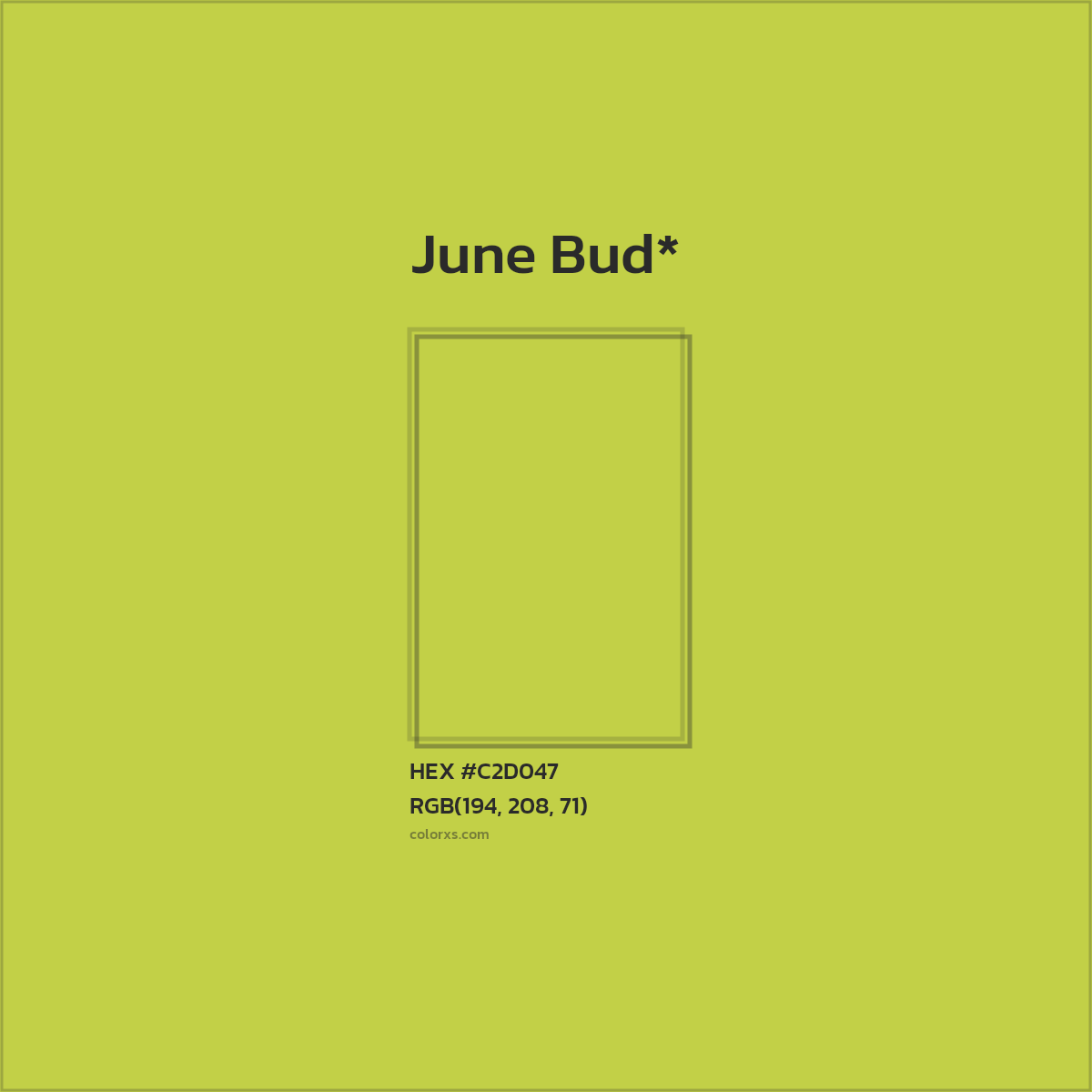 #C2D047 hex color. RGB, RYB, CMYK, HSL, HSV codes and color conversions. Matching color names, palettes, paints.