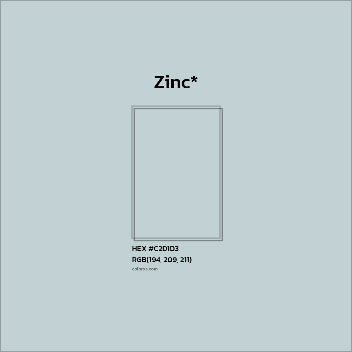 #C2D1D3 hex color. RGB, RYB, CMYK, HSL, HSV codes and color conversions. Matching color names, palettes, paints.