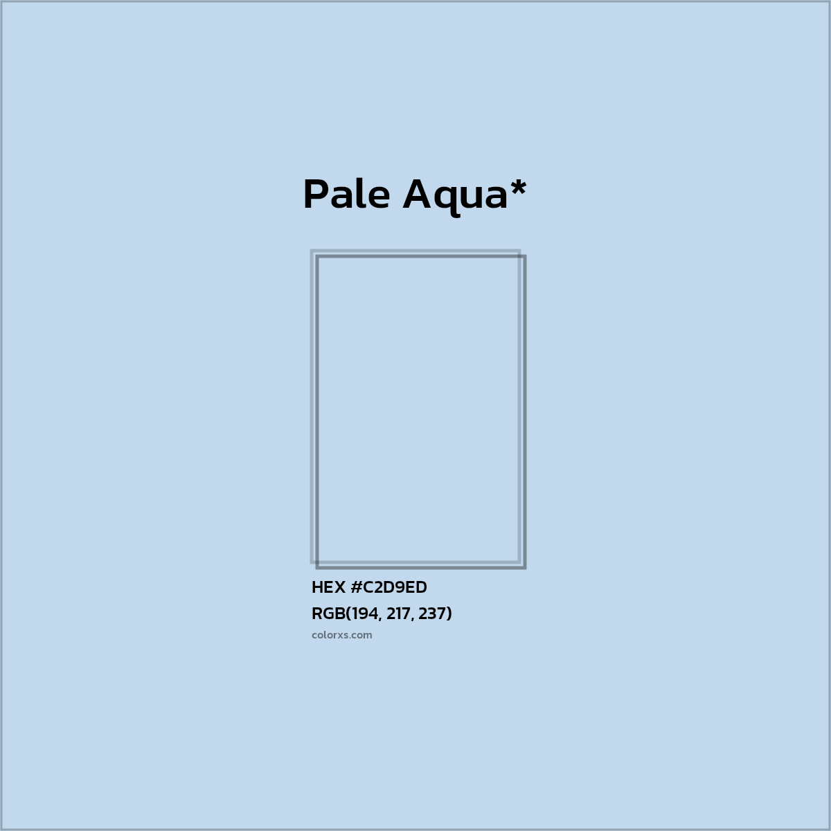 #C2D9ED hex color. RGB, RYB, CMYK, HSL, HSV codes and color conversions. Matching color names, palettes, paints.