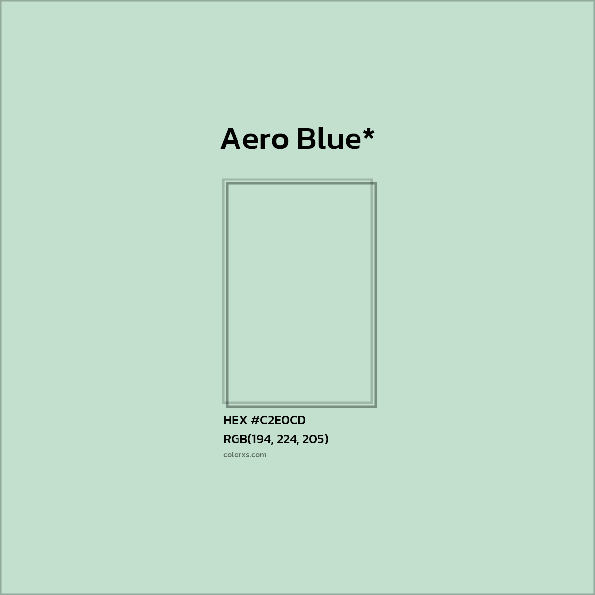 #C2E0CD hex color. RGB, RYB, CMYK, HSL, HSV codes and color conversions. Matching color names, palettes, paints.