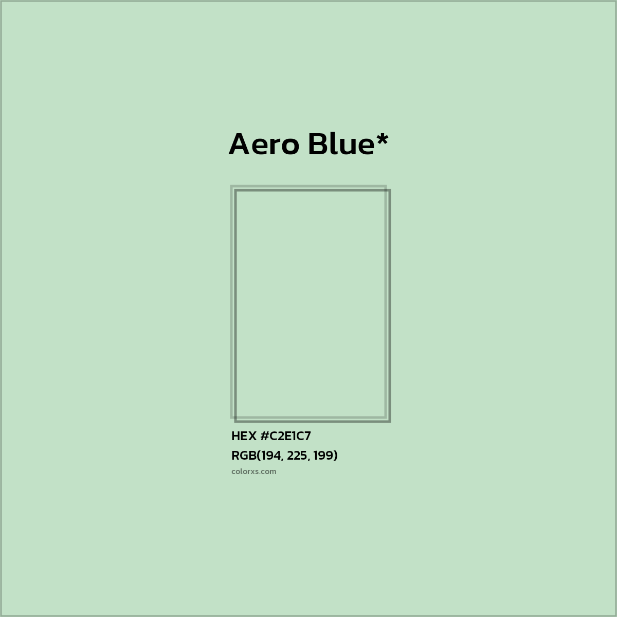 #C2E1C7 hex color. RGB, RYB, CMYK, HSL, HSV codes and color conversions. Matching color names, palettes, paints.