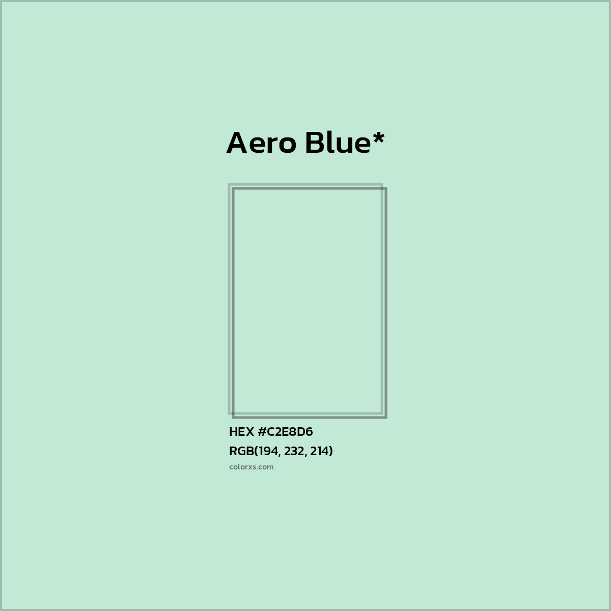#C2E8D6 hex color. RGB, RYB, CMYK, HSL, HSV codes and color conversions. Matching color names, palettes, paints.