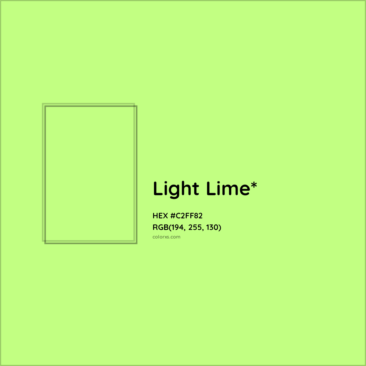 #C2FF82 hex color. RGB, RYB, CMYK, HSL, HSV codes and color conversions. Matching color names, palettes, paints.