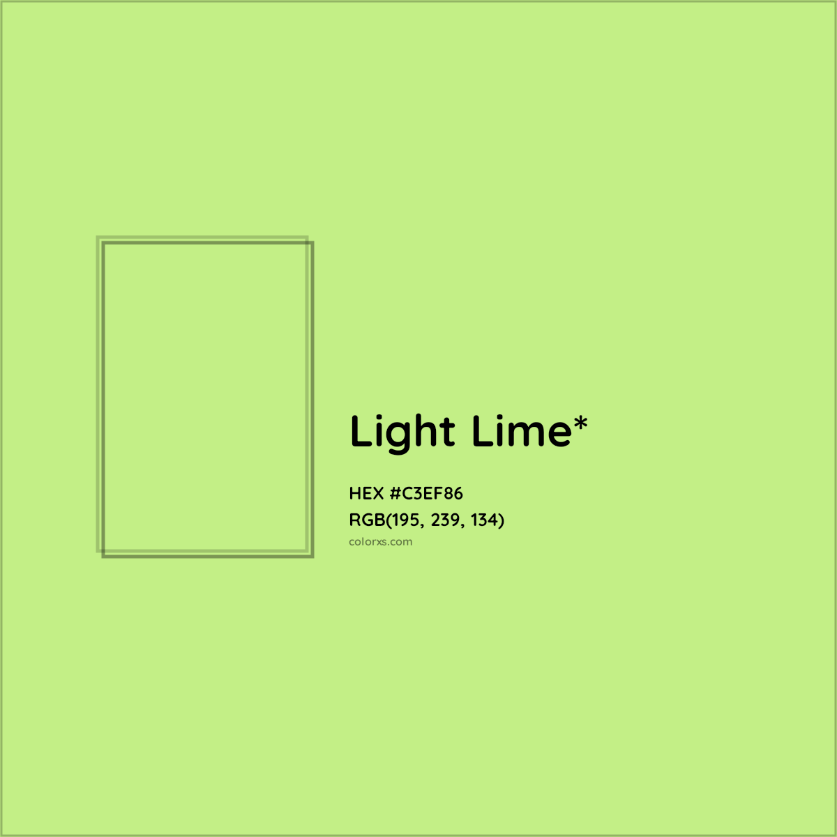#C3EF86 hex color. RGB, RYB, CMYK, HSL, HSV codes and color conversions. Matching color names, palettes, paints.