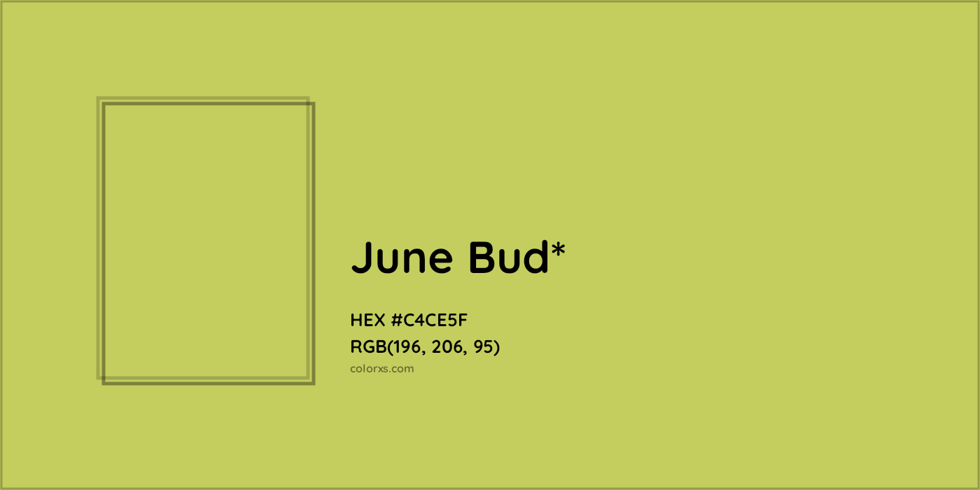 #C4CE5F hex color. RGB, RYB, CMYK, HSL, HSV codes and color conversions. Matching color names, palettes, paints.