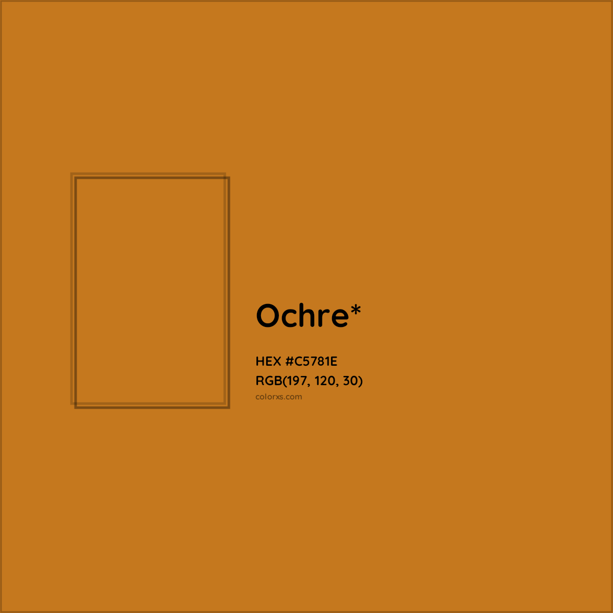 #C5781E hex color. RGB, RYB, CMYK, HSL, HSV codes and color conversions. Matching color names, palettes, paints.
