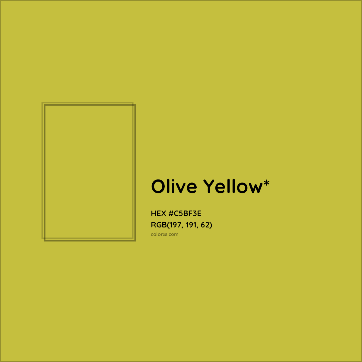 #C5BF3E hex color. RGB, RYB, CMYK, HSL, HSV codes and color conversions. Matching color names, palettes, paints.