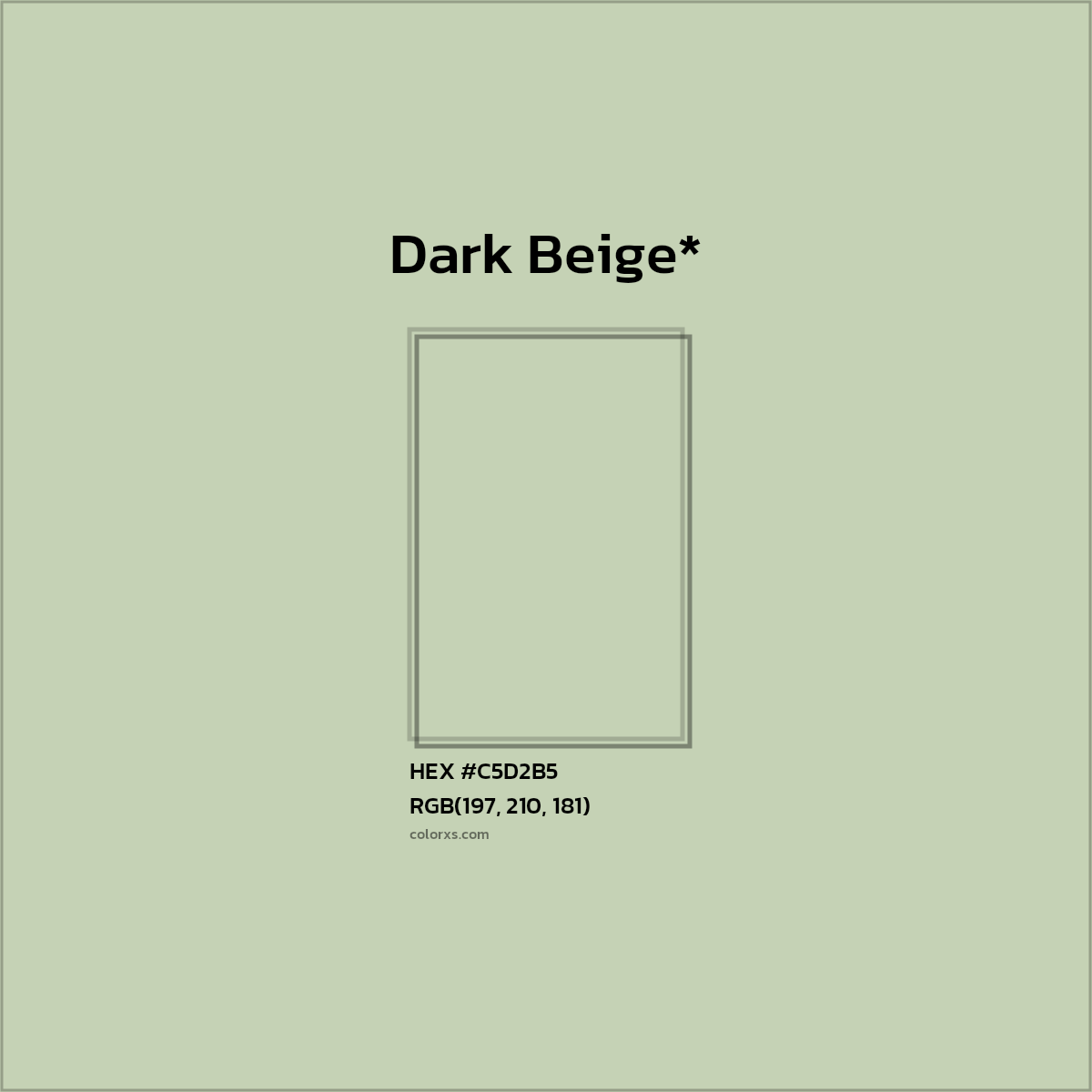 #C5D2B5 hex color. RGB, RYB, CMYK, HSL, HSV codes and color conversions. Matching color names, palettes, paints.
