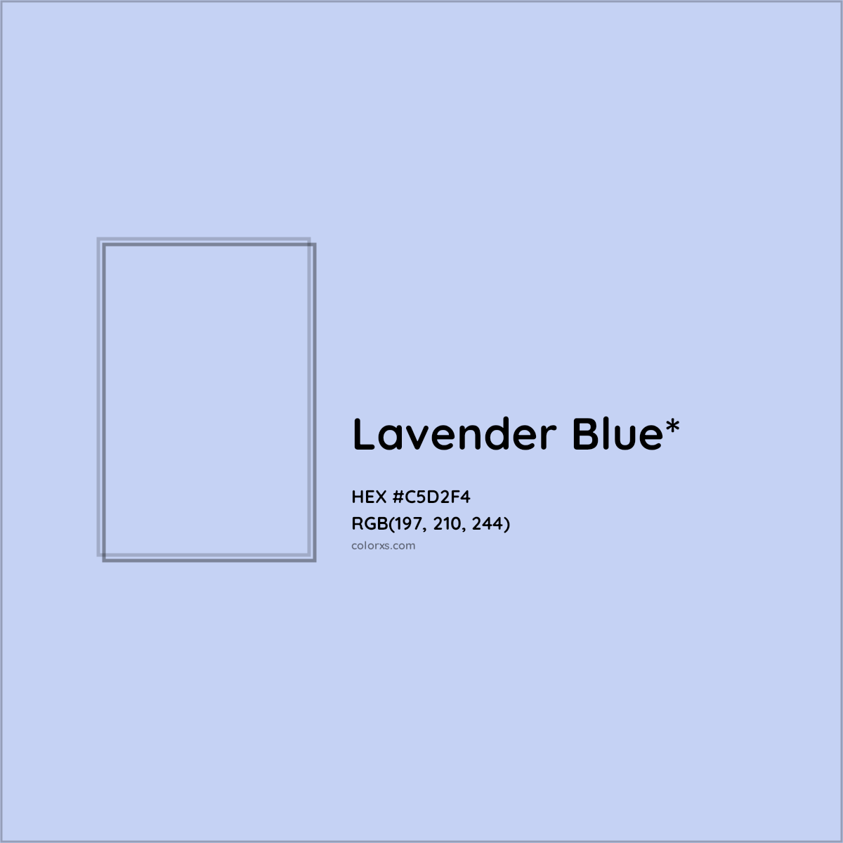 #C5D2F4 hex color. RGB, RYB, CMYK, HSL, HSV codes and color conversions. Matching color names, palettes, paints.