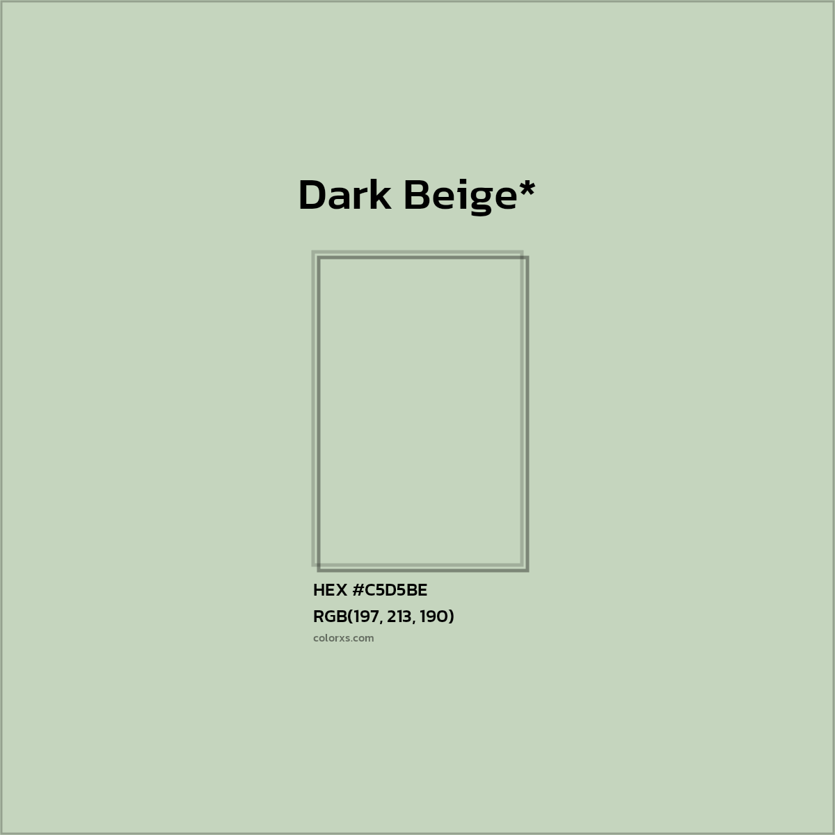 #C5D5BE hex color. RGB, RYB, CMYK, HSL, HSV codes and color conversions. Matching color names, palettes, paints.