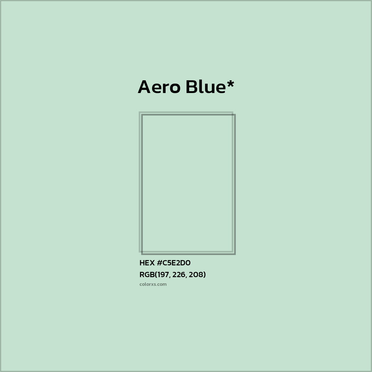 #C5E2D0 hex color. RGB, RYB, CMYK, HSL, HSV codes and color conversions. Matching color names, palettes, paints.
